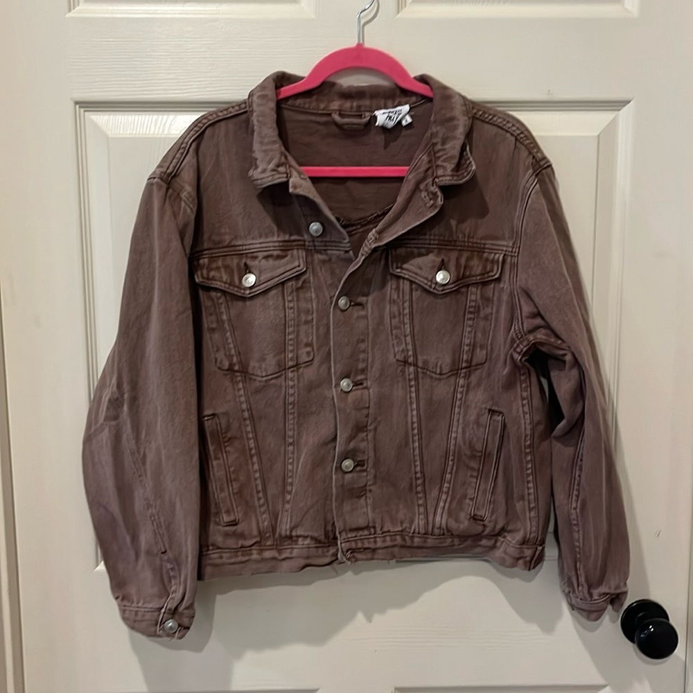Princess Polly brown denim jacket, small/medium